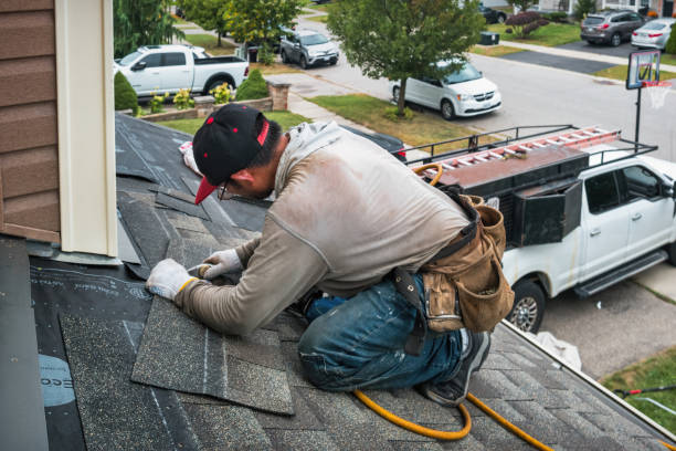 Professional Roof Replacement technician working in Highland, CA